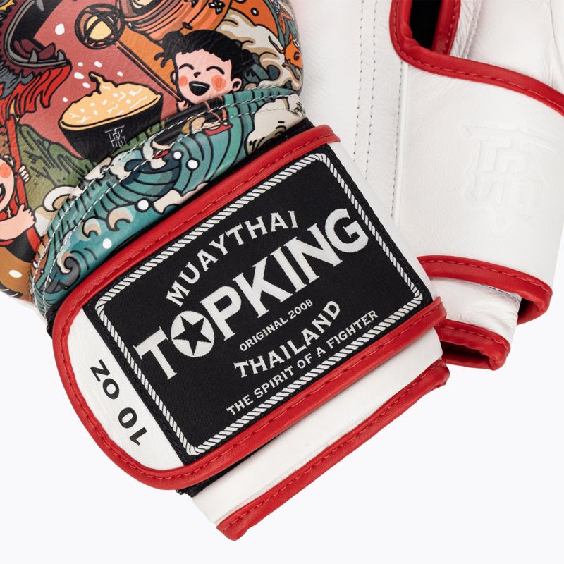 Боксови ръкавици Top King Boxing Culture white/red TKBGCT-1C1 4