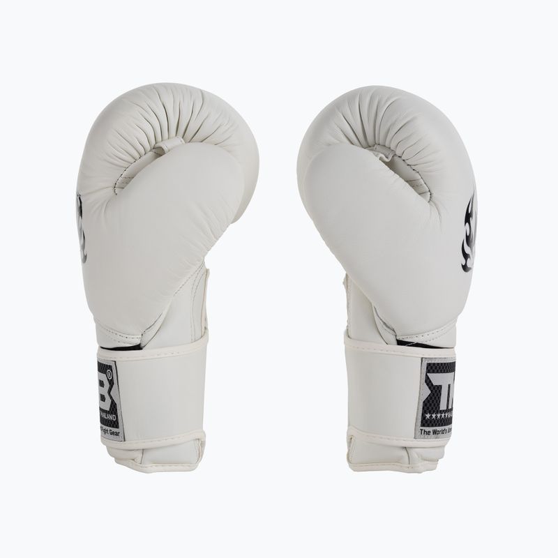 Топ King Muay Thai Супер бели боксови ръкавици TKBGSV-WH 4