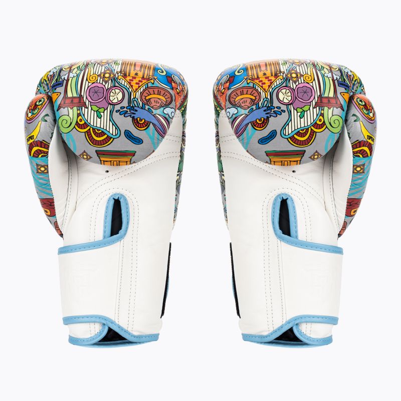 Боксови ръкавици Top King Boxing Culture white/blue 2