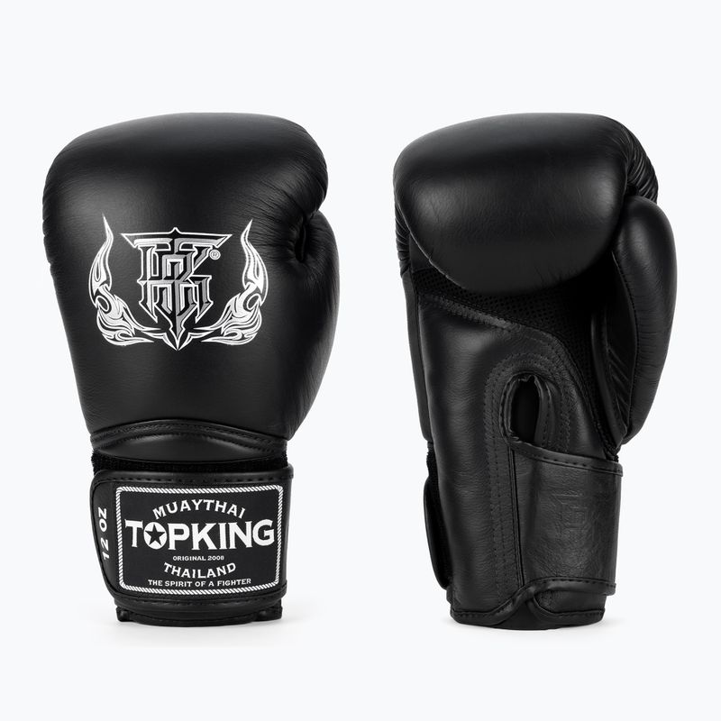 Топ King Muay Thai Super Air боксови ръкавици черни