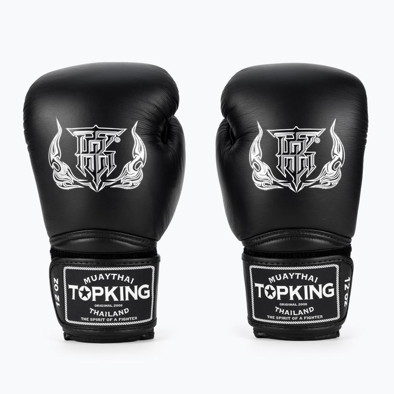 Топ King Muay Thai Super Air боксови ръкавици черни 2