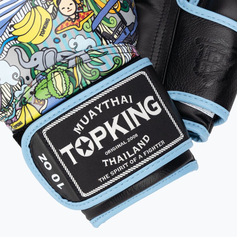 Боксови ръкавици Top King black/blue 4