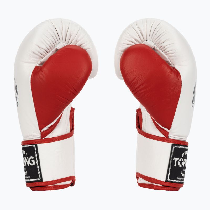 Боксови ръкавици Top King Boxing Reborn white/red 3