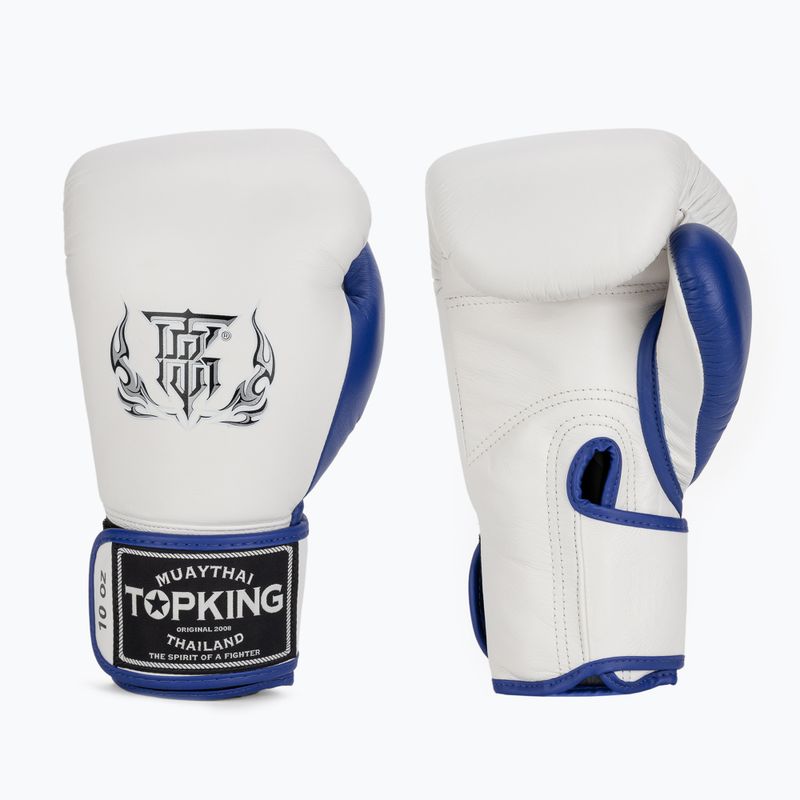 Боксови ръкавици Top King Boxing Reborn white/blue