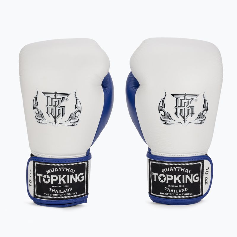 Боксови ръкавици Top King Boxing Reborn white/blue