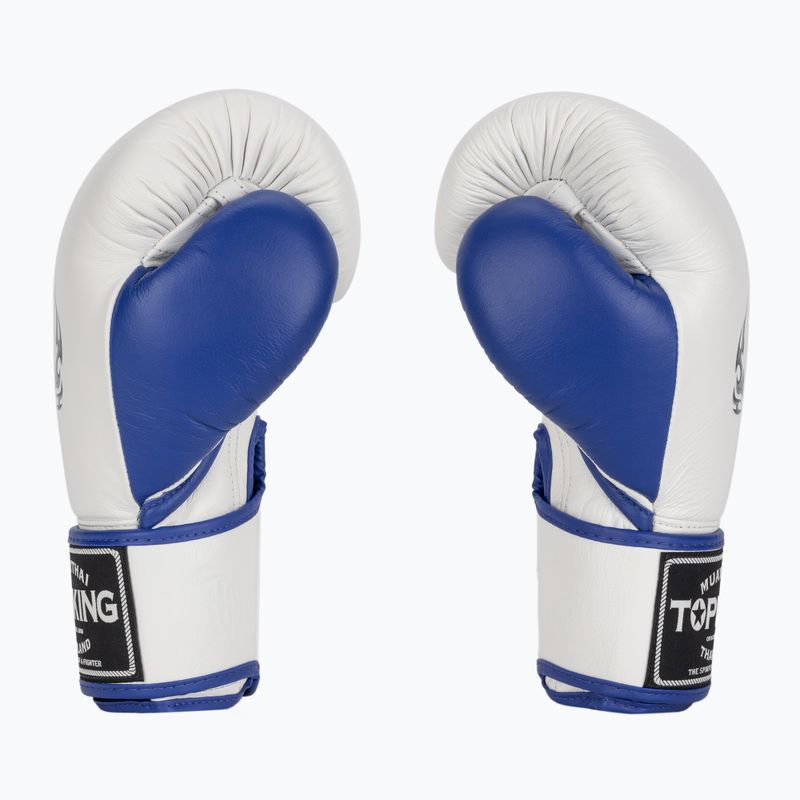 Боксови ръкавици Top King Boxing Reborn white/blue 3