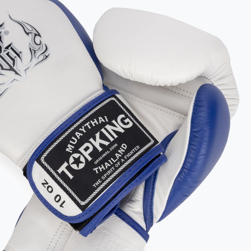 Боксови ръкавици Top King Boxing Reborn white/blue 4