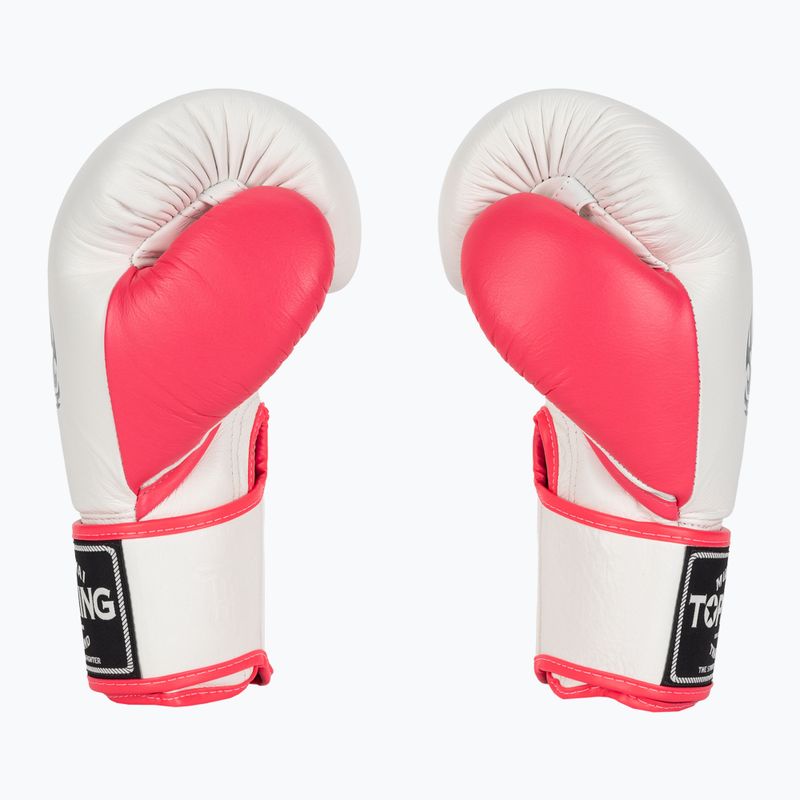 Боксови ръкавици Top King Boxing Reborn white/pink 3