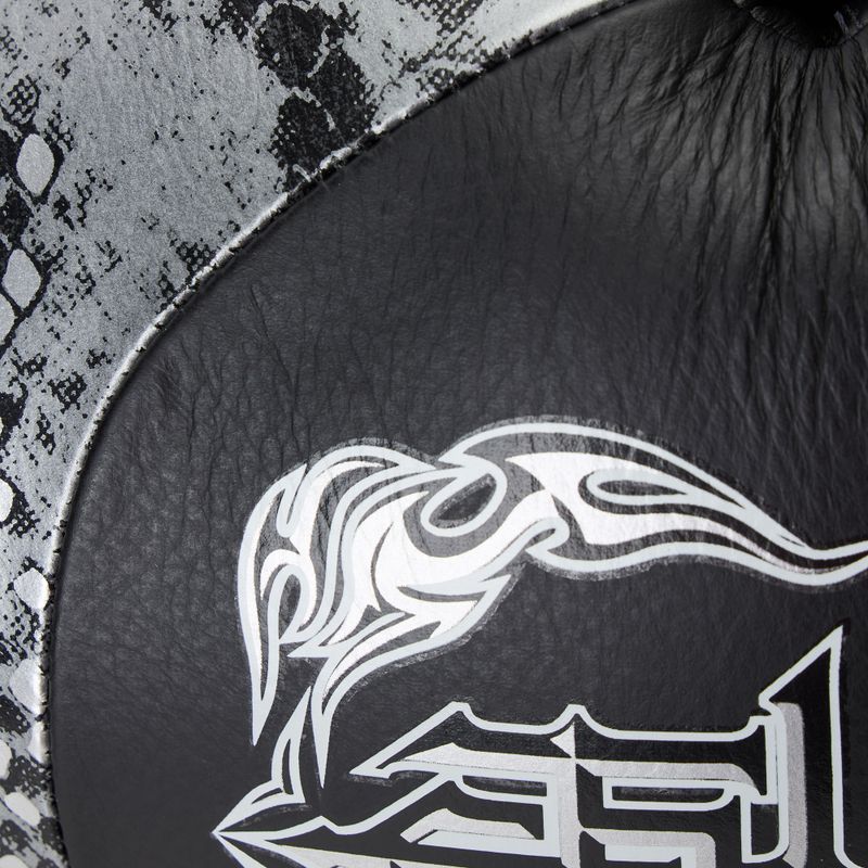 Боксови ръкавици Top King Muay Thai Power Snake black/silver 5