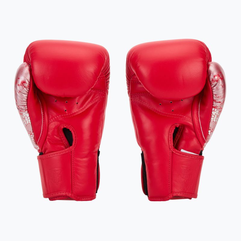 Боксови ръкавици Top King Muay Thai Power Snake red/ silver 3