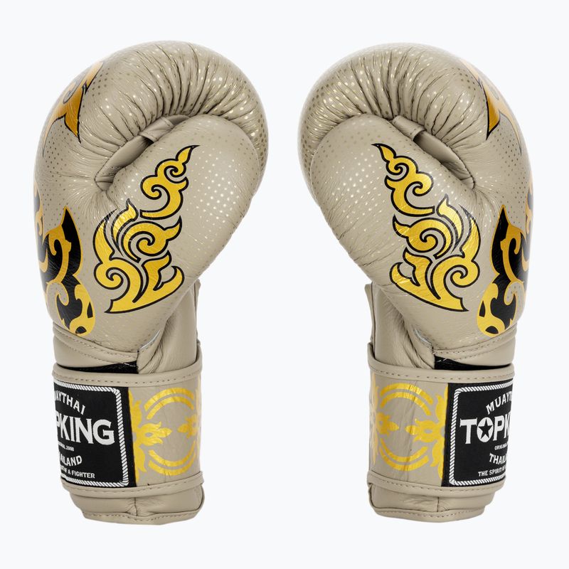 Боксови ръкавици Top King Kanok beige 3