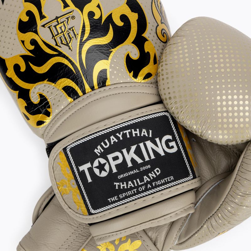 Боксови ръкавици Top King Kanok beige 4