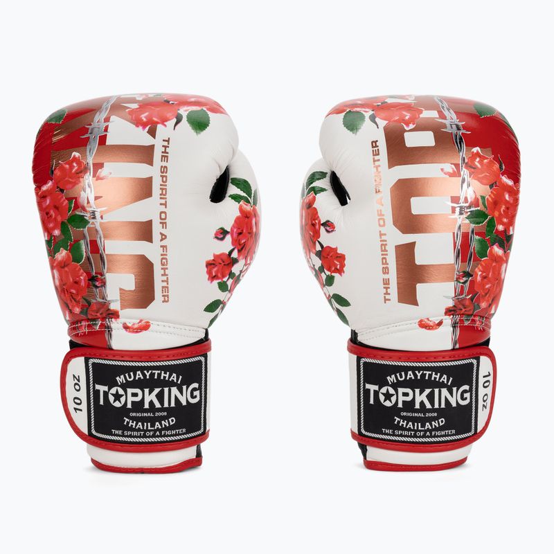 Боксови ръкавици Top King Rose white