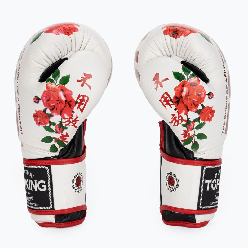 Боксови ръкавици Top King Rose white 3