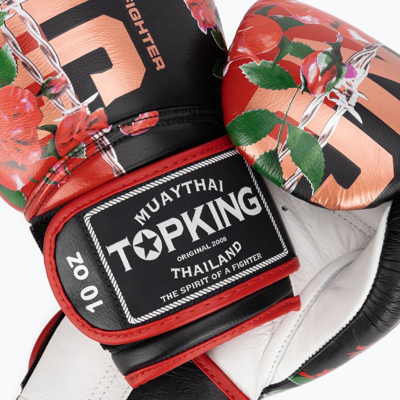 Боксови ръкавици Top King Rose white/black 4
