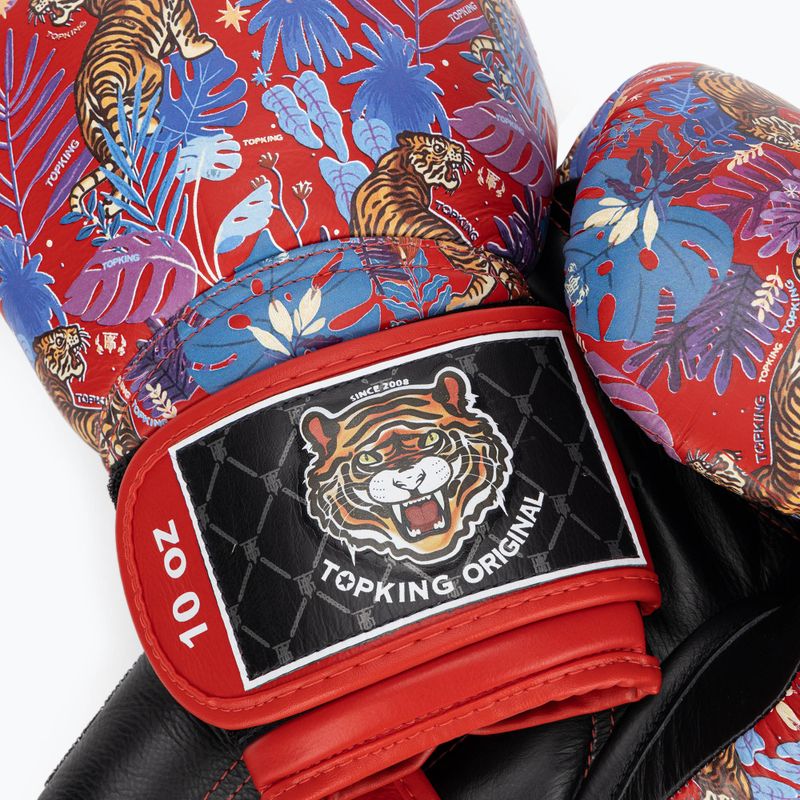 Боксови ръкавици Top King Boxing Wild Tiger black/red 4