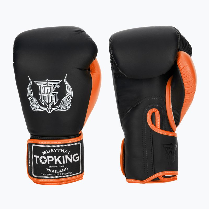 Боксови ръкавици Top King Reborn Semi Leather black/orange
