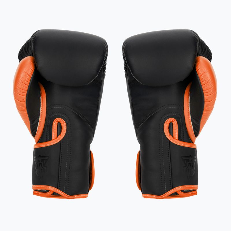 Боксови ръкавици Top King Reborn Semi Leather black/orange 3