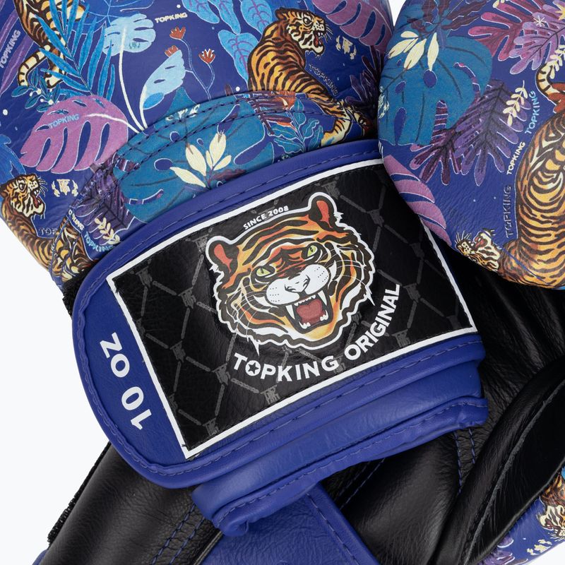 Боксови ръкавици Top King Wild Tiger black/blue 4