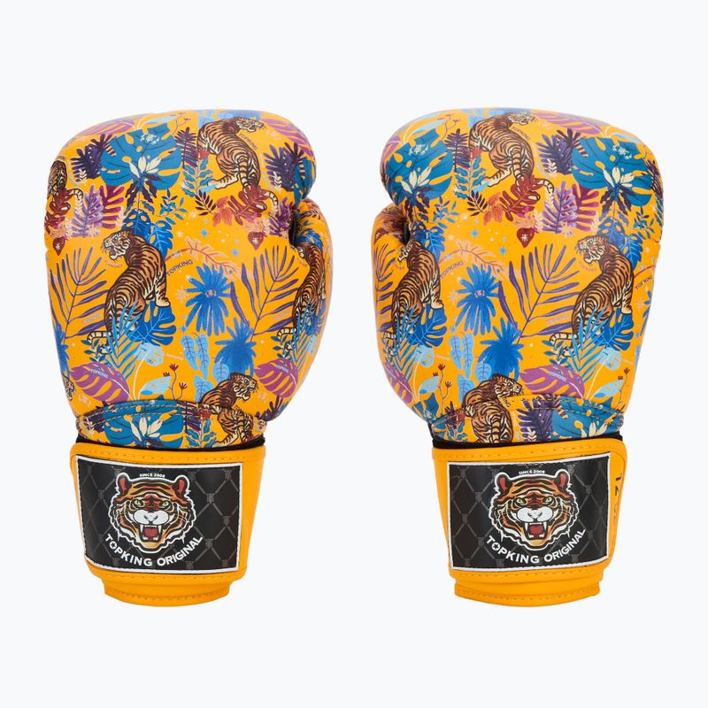 Боксови ръкавици Top King Boxing Wild Tiger black/yellow 2