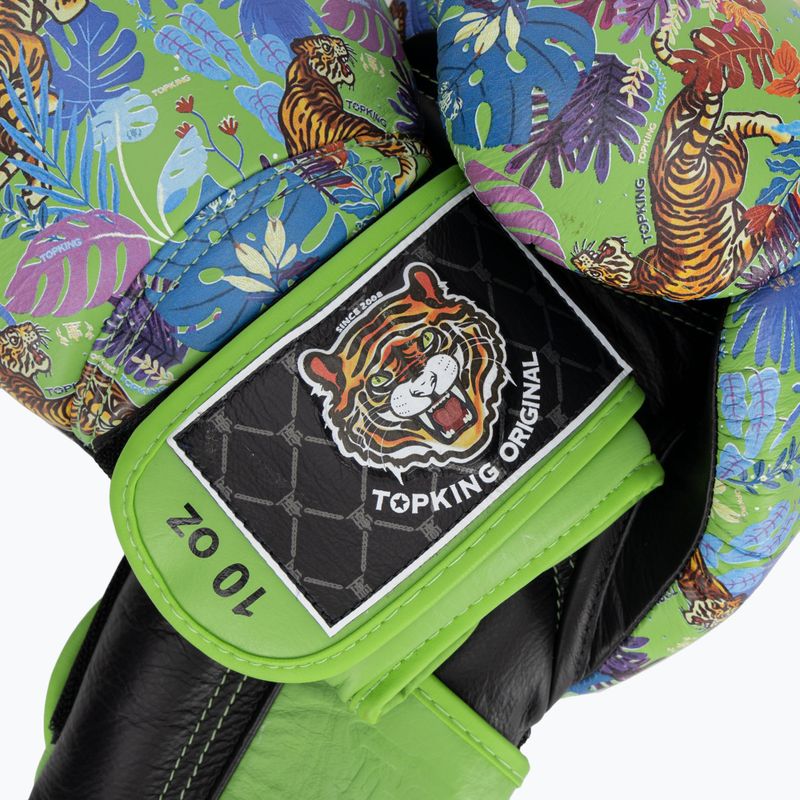 Боксови ръкавици Top King Boxing Wild Tiger black/green 4