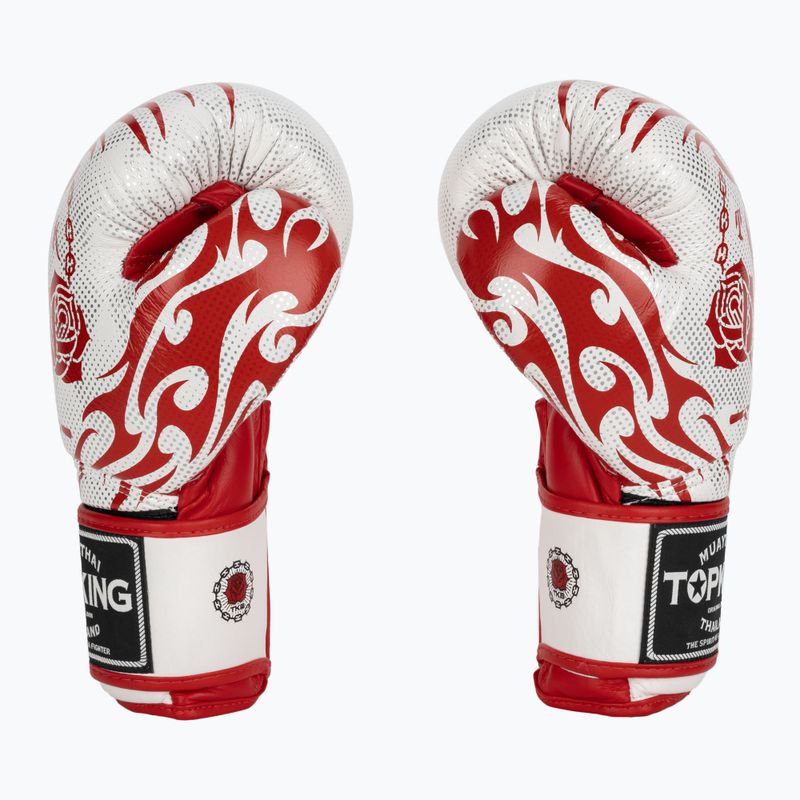 Боксови ръкавици Top King Boxing Dragon red/white 3