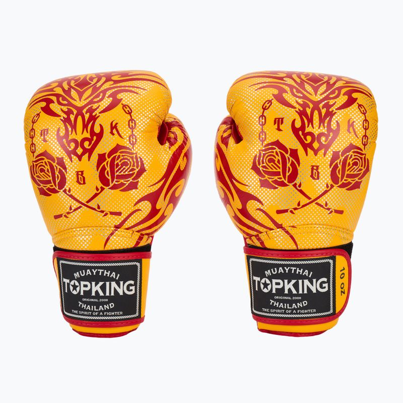 Боксови ръкавици Top King Boxing Dragon yellow 2