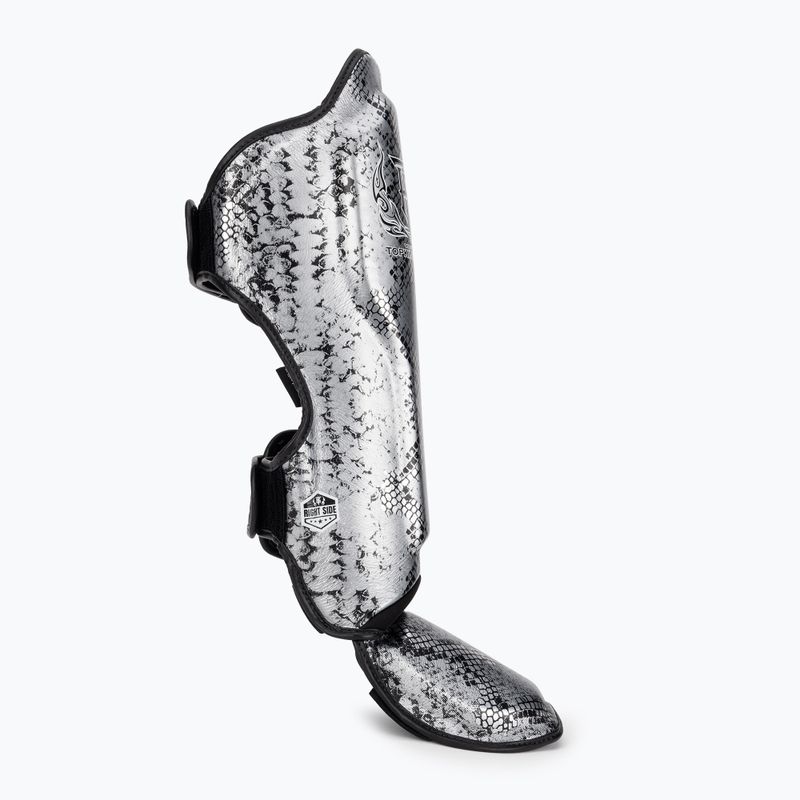 Top King Super Star черни/сребърни протектори за пищяла 2