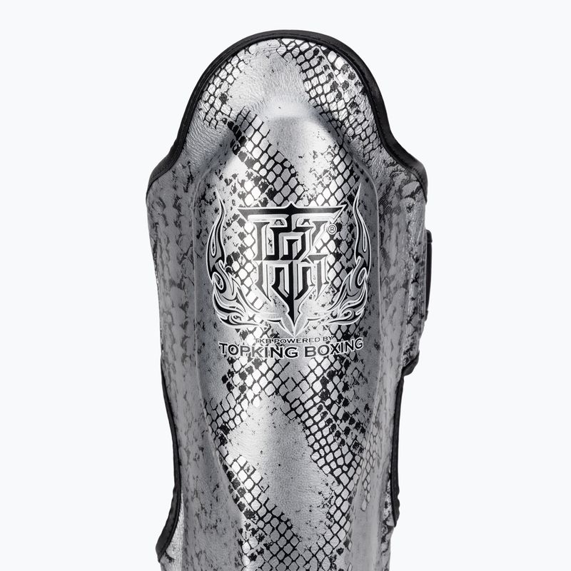 Top King Super Star черни/сребърни протектори за пищяла 3