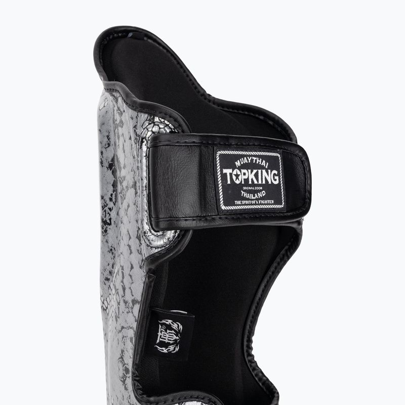 Top King Super Star черни/сребърни протектори за пищяла 4