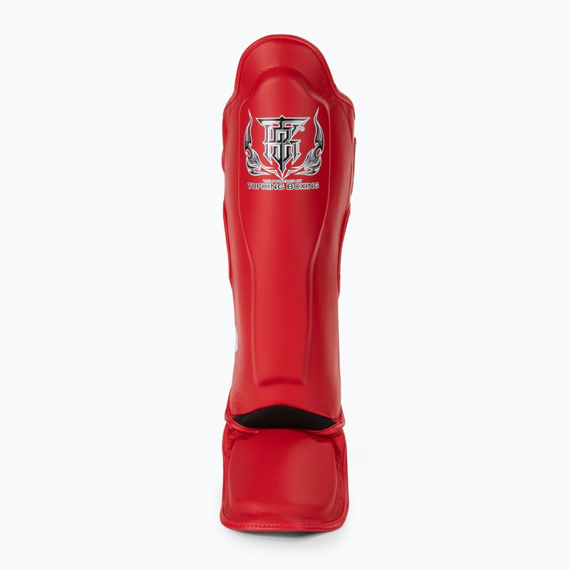 Протектори за подбедрици и стъпала Top King Pro Semi Leather red 3