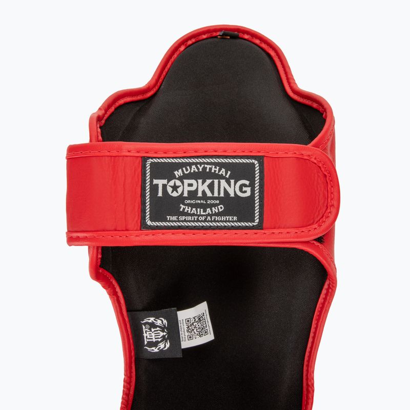 Протектори за подбедрици и стъпала Top King Pro Semi Leather red 6