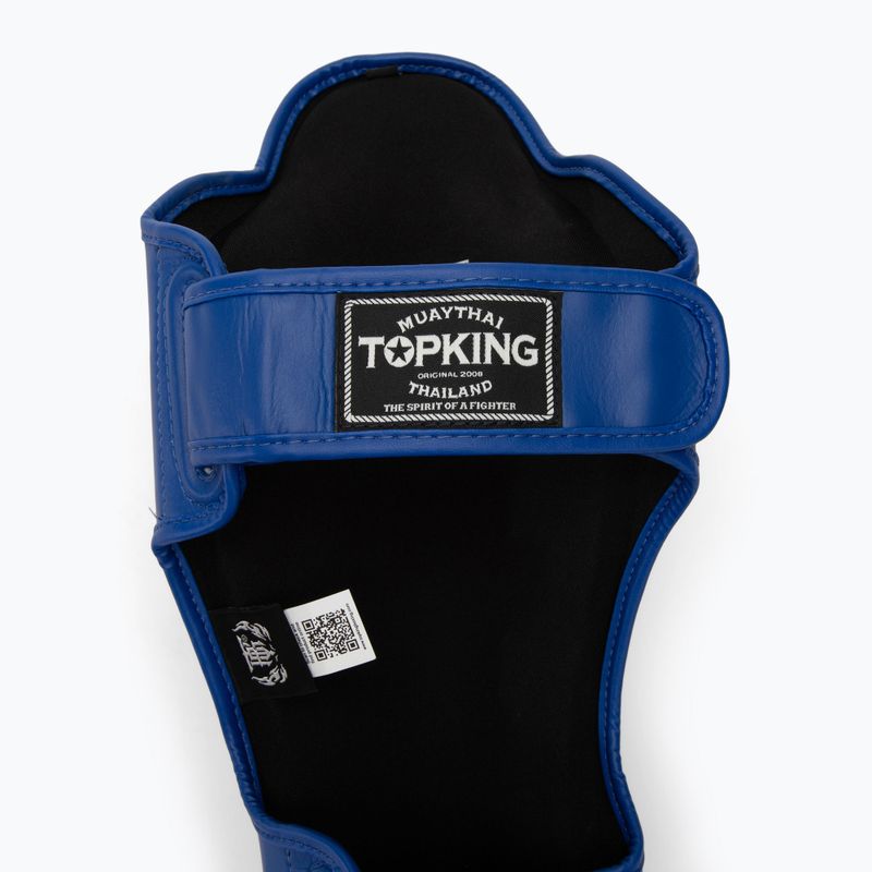 Протектори за подбедрици и стъпала Top King Pro Semi Leather blue 4