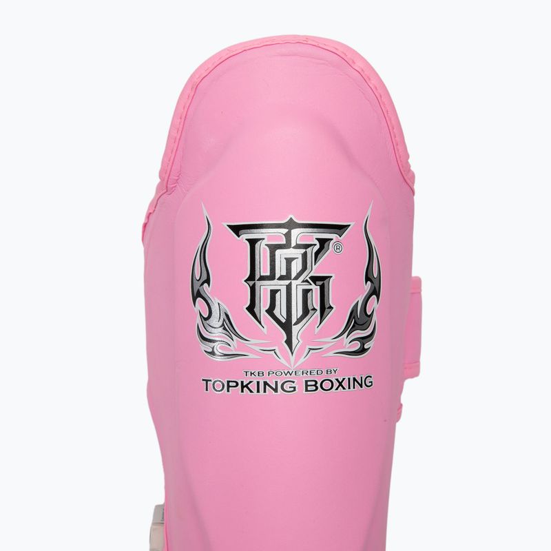 Протектори за подбедрици и стъпала Top King Pro Semi Leather pink 3