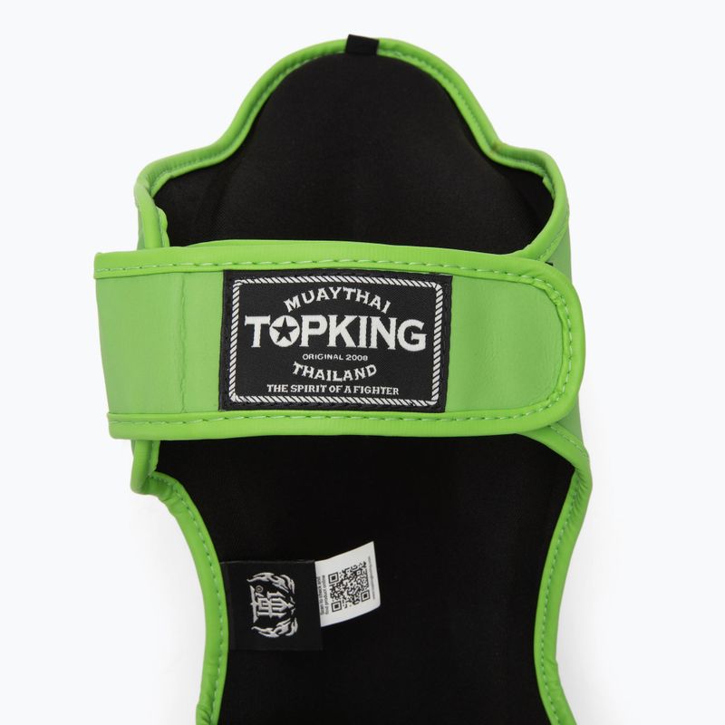 Протектори за подбедрици и стъпала Top King Pro Semi Leather green 4
