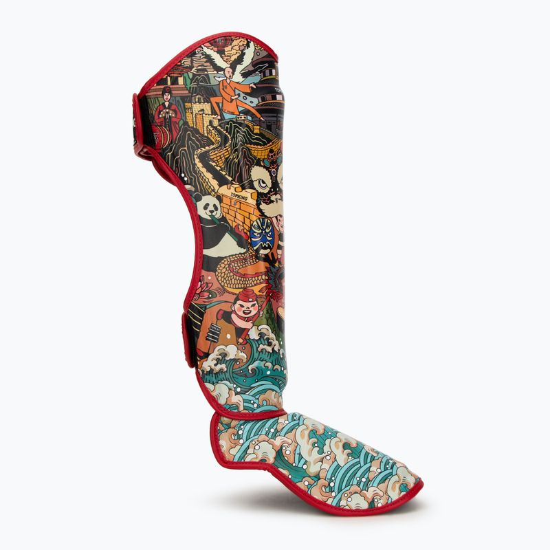 Протектори за подбедрици и стъпала Top King Shin Guards Happiness Chinese black 2