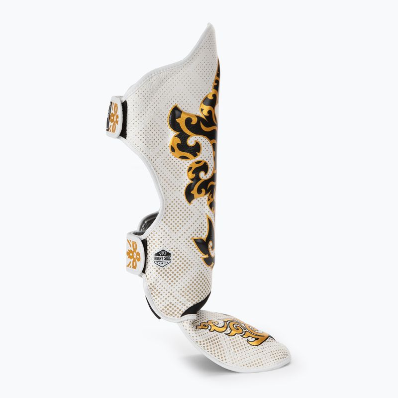 Протектори за подбедрици и стъпала Top King Kanok white 2
