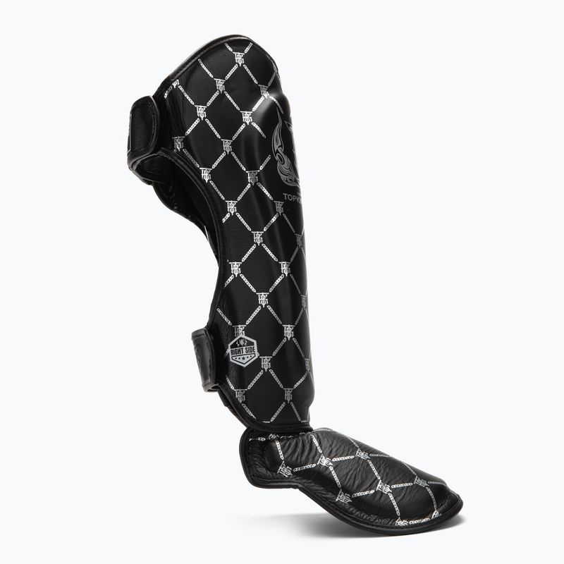 Протектори за подбедрица и стъпала Top King Chain black/silver 2