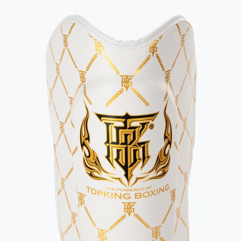 Протектори за подбедрица и стъпала Top King Chain white/gold 5