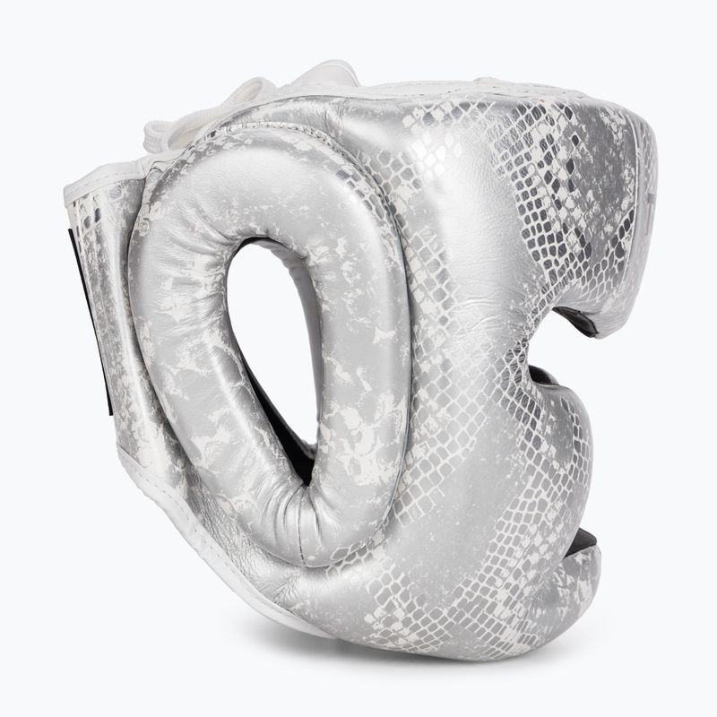 Боксова каска Top King Super Star white/silver 2