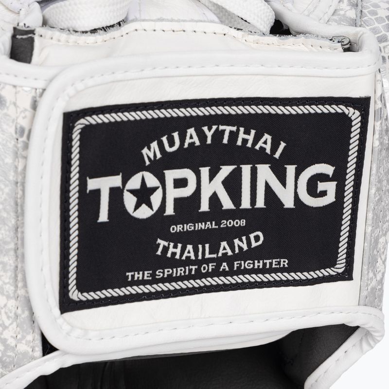 Боксова каска Top King Super Star white/silver 5