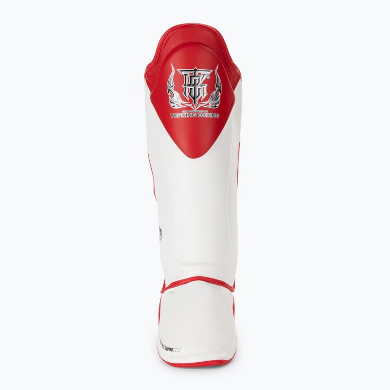 Протектори за подбедрици и стъпала Top King Shin Guards Blend white/red 3