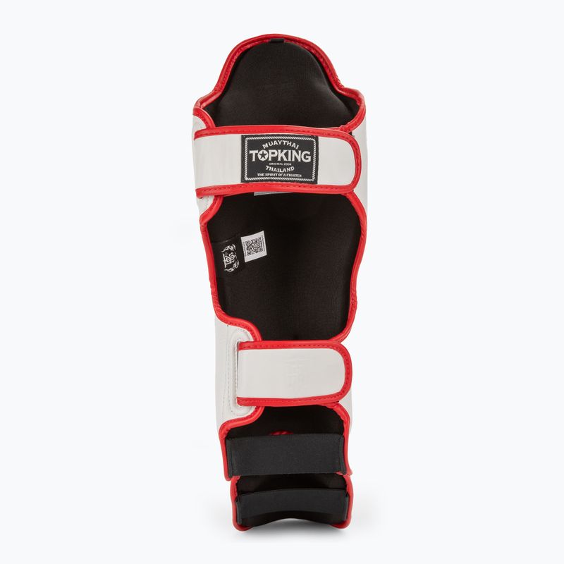 Протектори за подбедрици и стъпала Top King Shin Guards Blend white/red 4