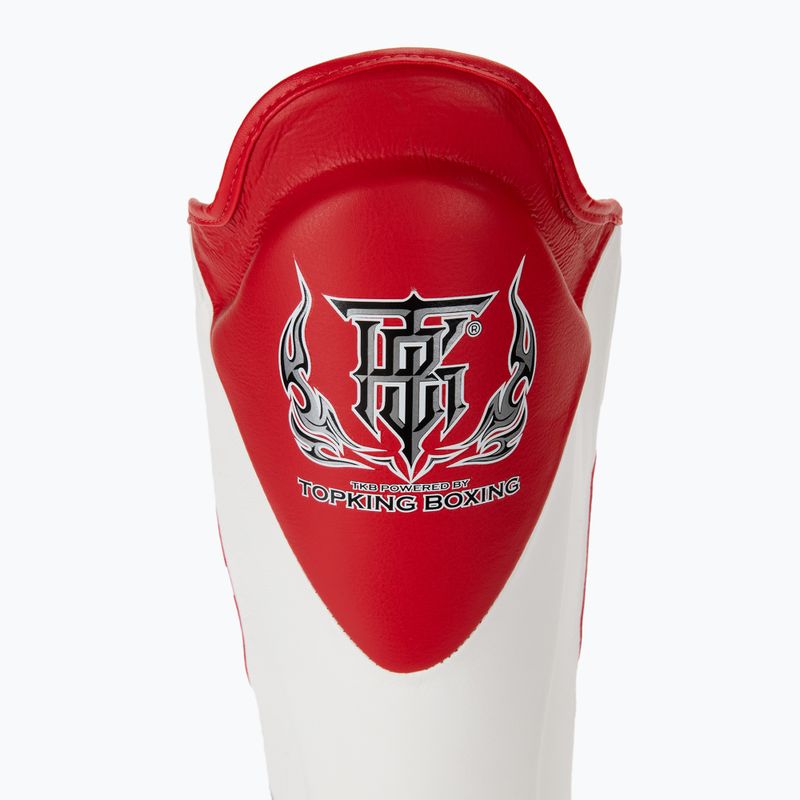 Протектори за подбедрици и стъпала Top King Shin Guards Blend white/red 5