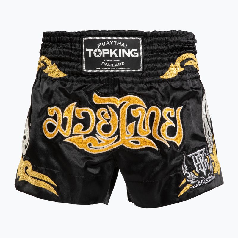Шорти за тренировка Top King Thai Boxing black/gold