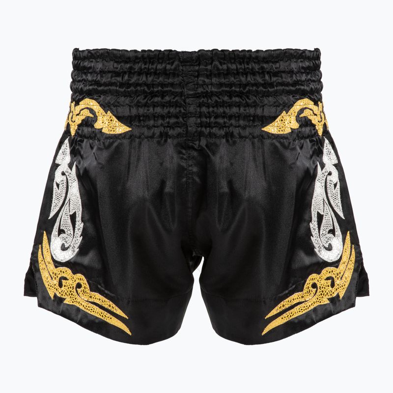 Шорти за тренировка Top King Thai Boxing black/gold 2