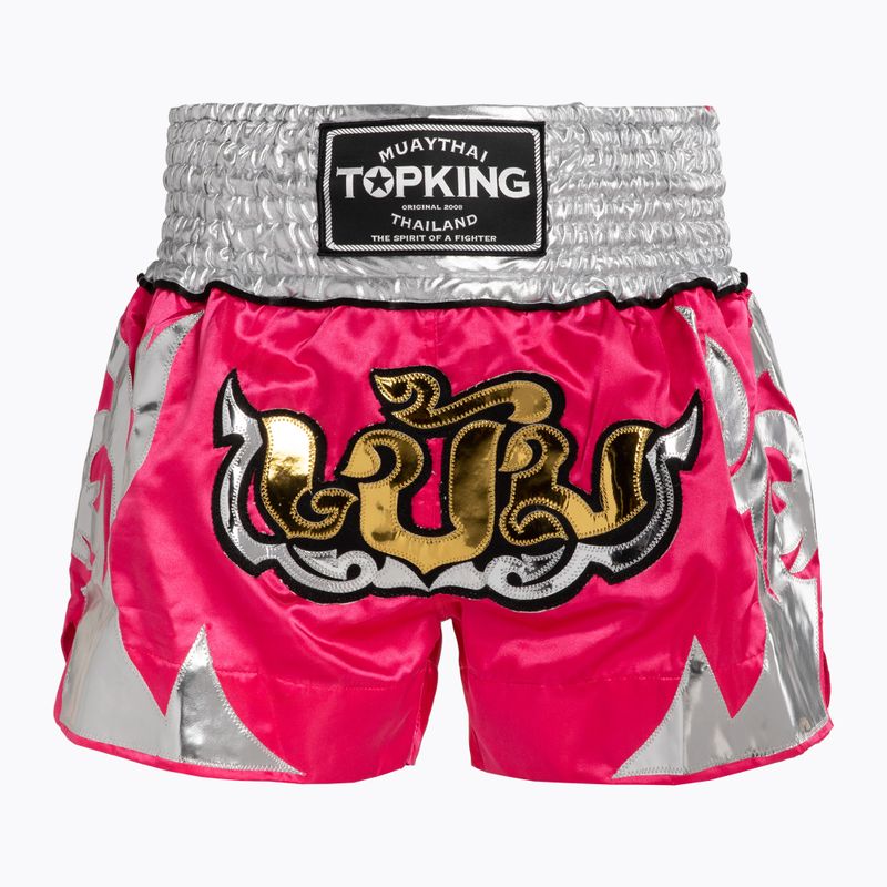 Тренировъчни шорти Top King Thai Boxing pink/white