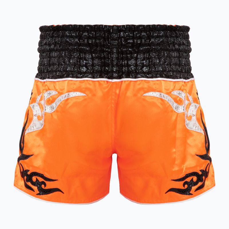Тренировъчни шорти Top King Thai Boxing orange/black 2
