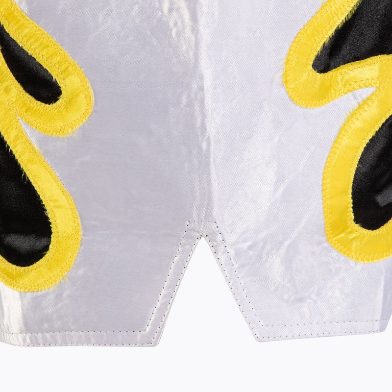 Шорти за тренировка Top King Thai Boxing black/gold/white 4