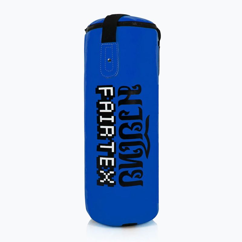 Детска тежка боксова торба Fairtex - непопълнена, синя